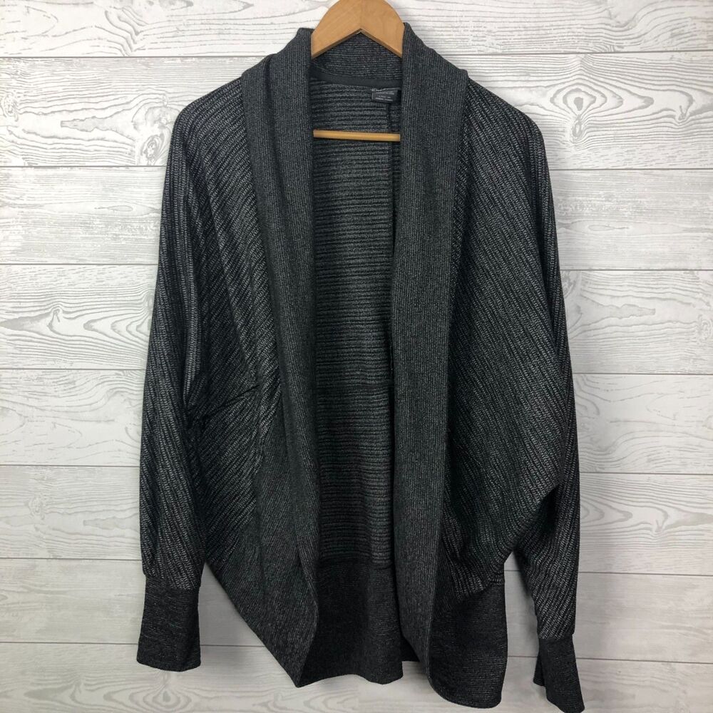 Exofficio Women's Large 12/14 Cocoon Open Front Cardigan Sweater Long Sleeve